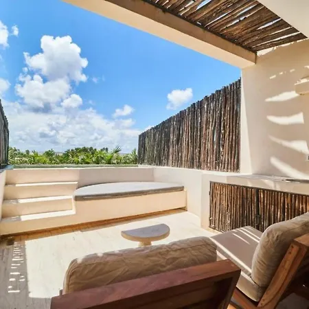 Disfruta De Tulum En Aldea Zama Apartamento Con Piscina Privada Y Seguridad 24 7